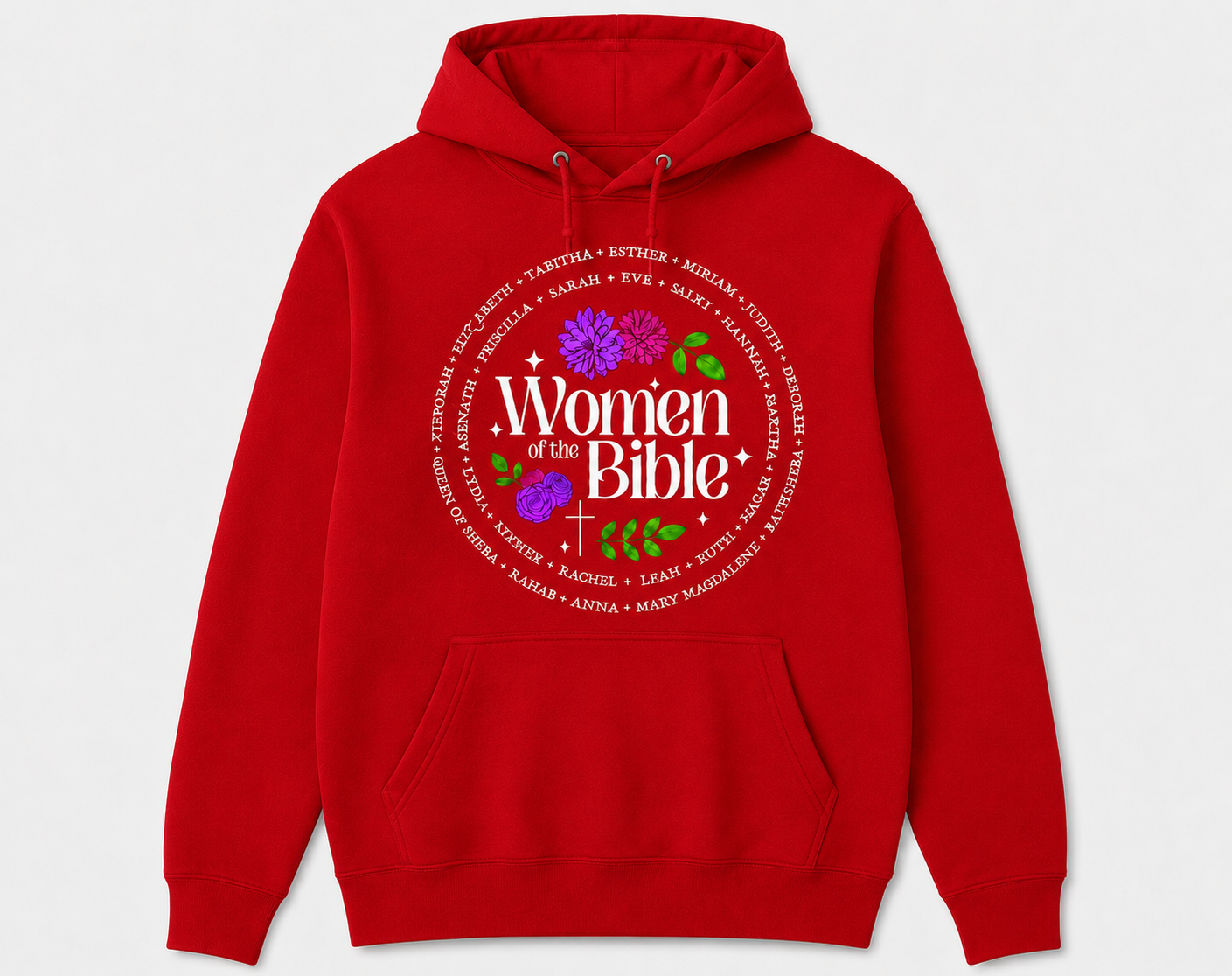 Women of the Bible Floral Hoodie | Hoodie for Women