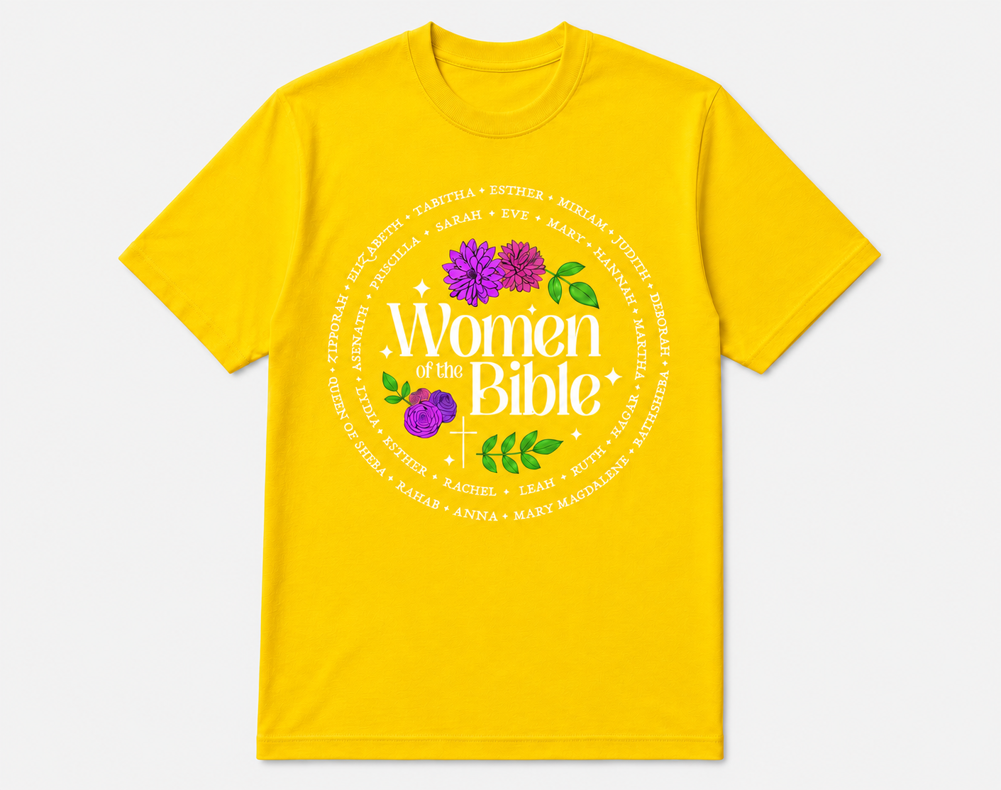 Women of the Bible Floral T-Shirt | Tee for Women