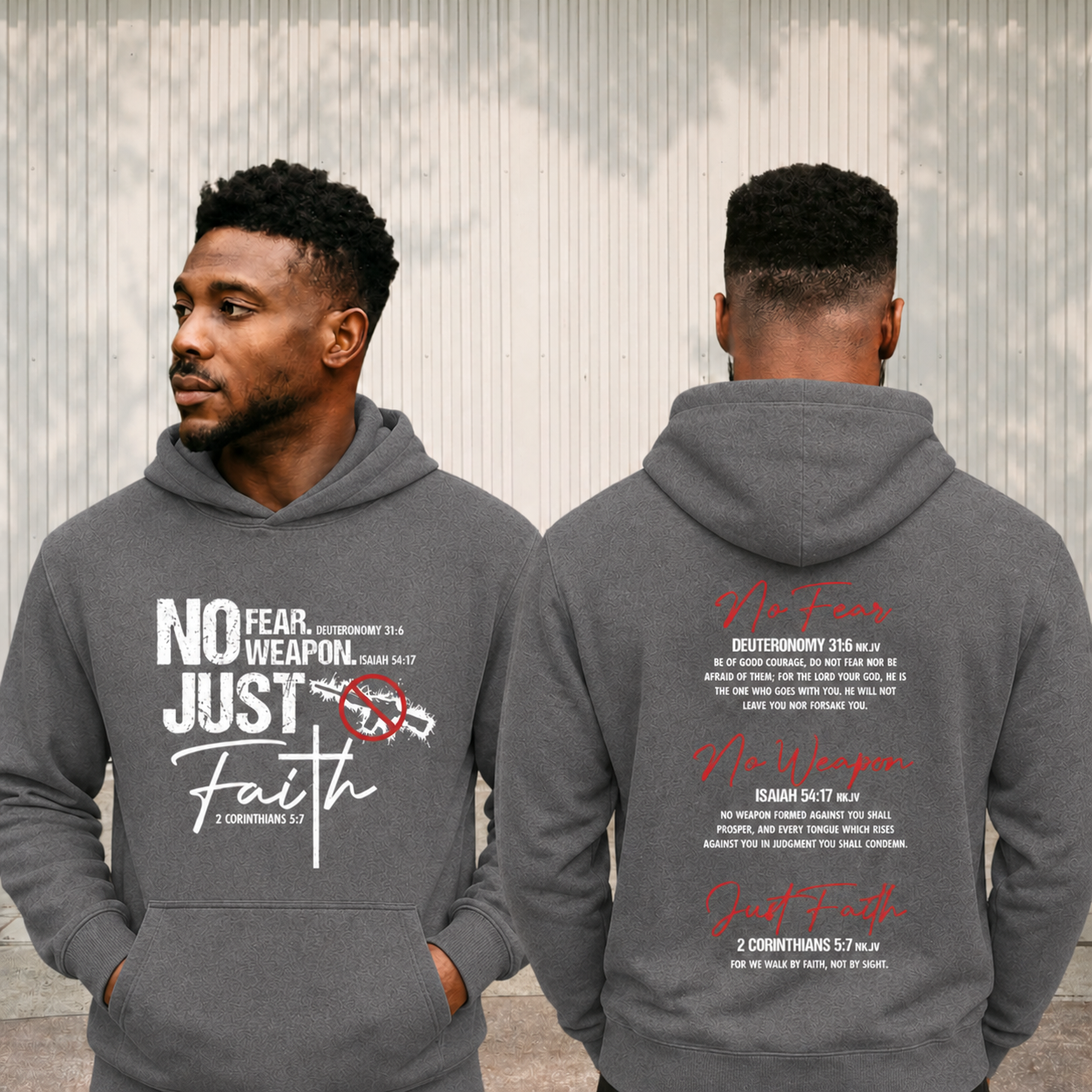 No Fear. No Weapon. Just Faith - Unisex Hoodie