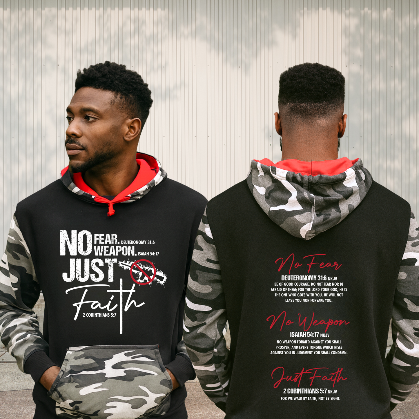 No Fear. No Weapon. Just Faith - Unisex Hoodie