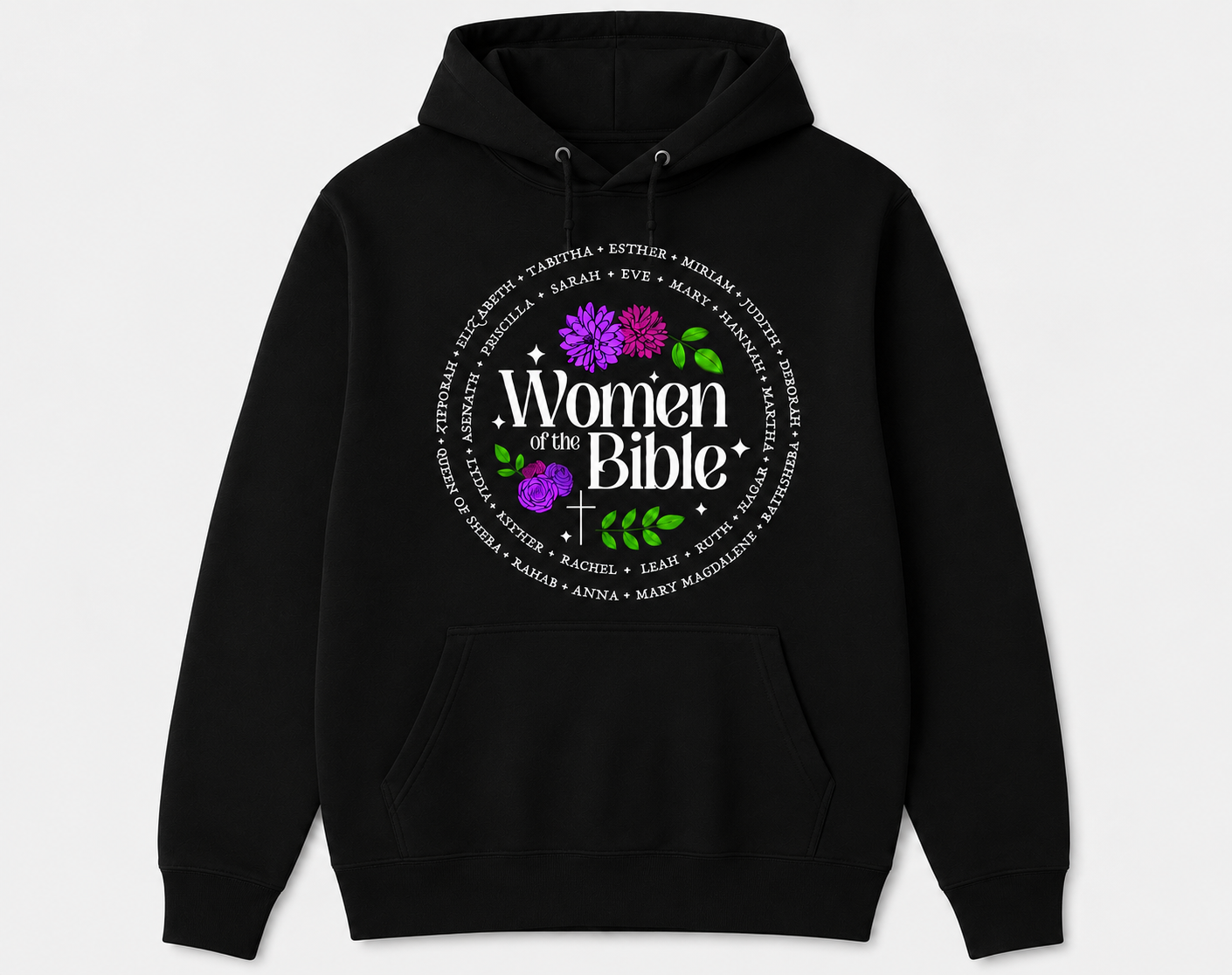 Women of the Bible Floral Hoodie | Hoodie for Women