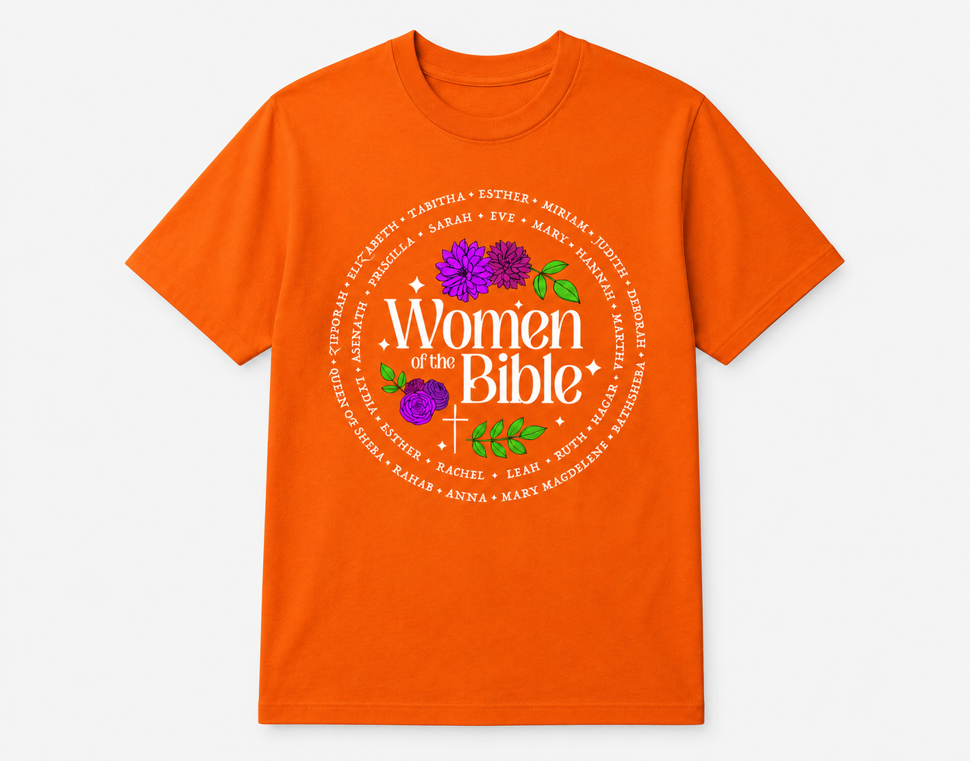 Women of the Bible Floral T-Shirt | Tee for Women