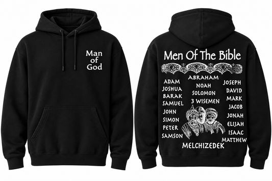 Men Of The Bible | Hoodie For Men | Front And Back