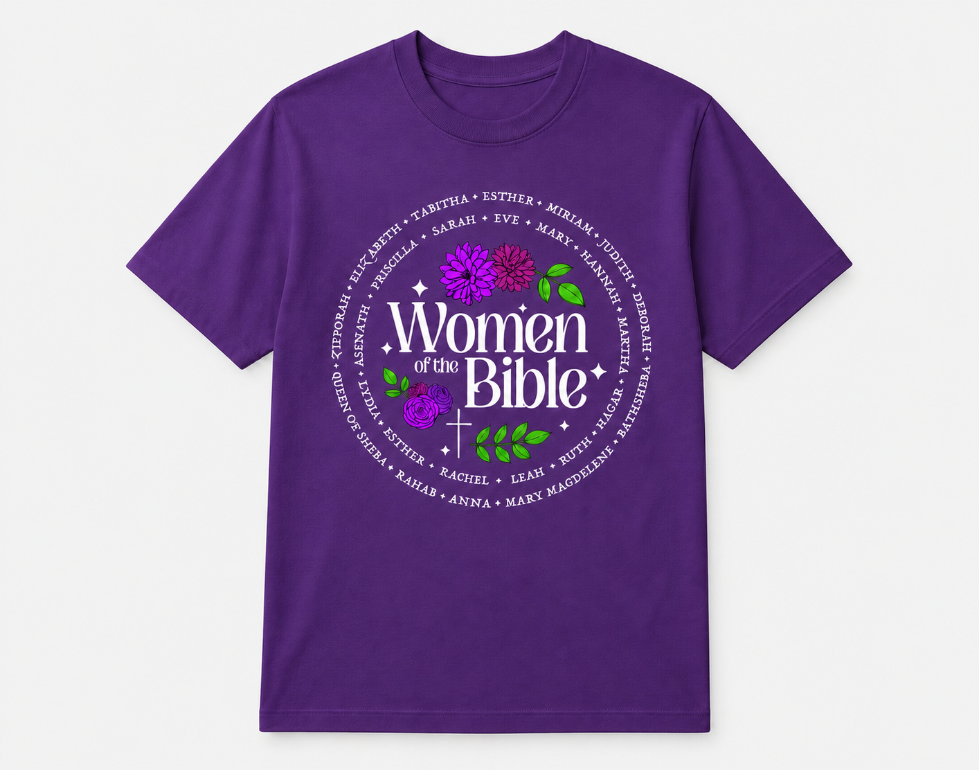 Women of the Bible Floral T-Shirt | Tee for Women