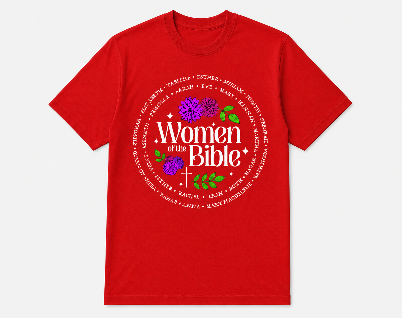 Women of the Bible Floral T-Shirt | Tee for Women
