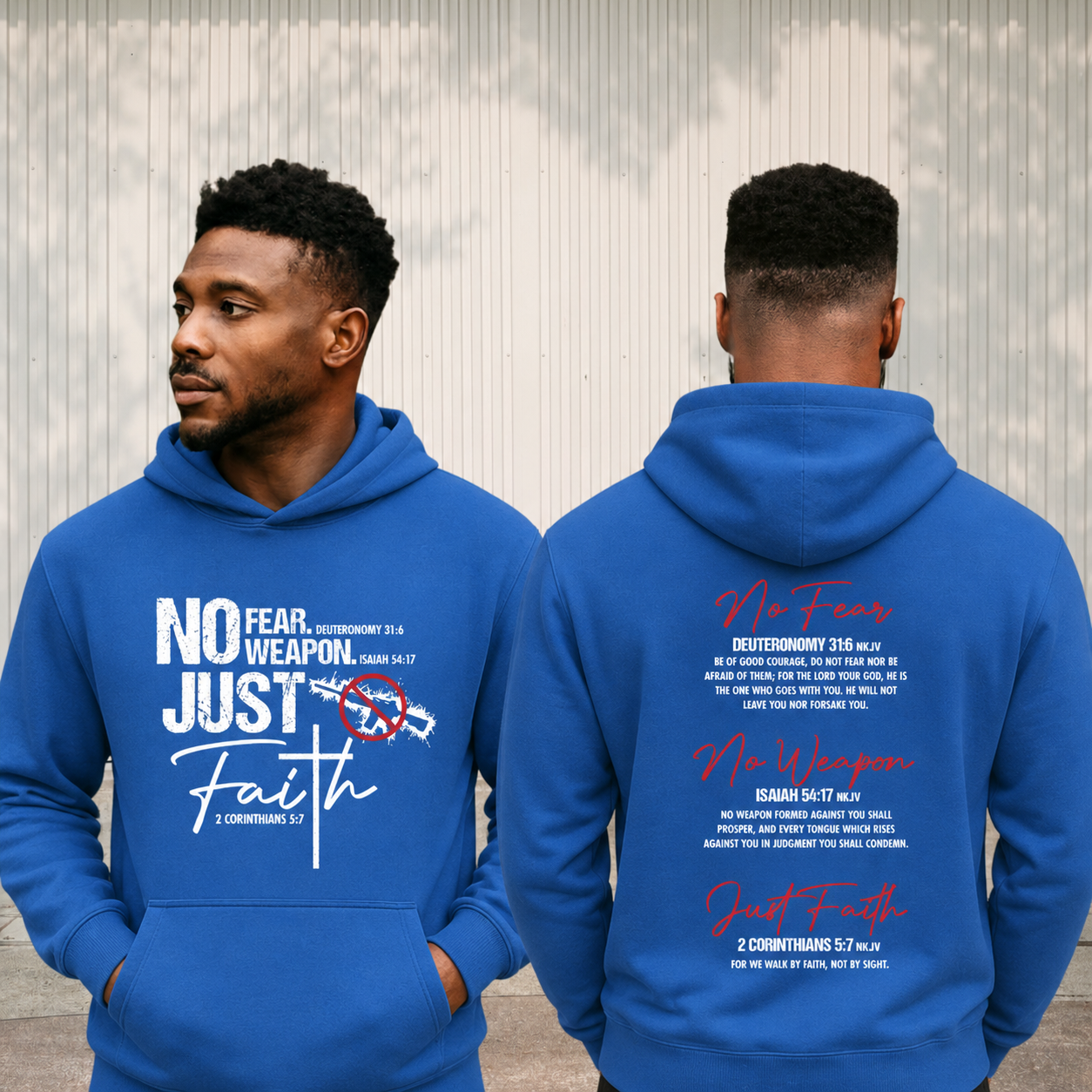 No Fear. No Weapon. Just Faith - Unisex Hoodie